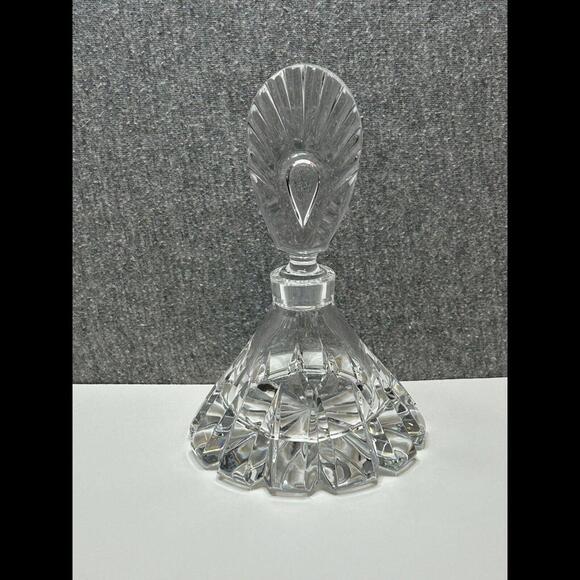 Mikasa Other - Vintage Mikasa Slovenia Perfume Bottle 5” Cut Glass Crystal Bottle With Stopper